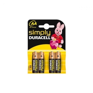 DURACELL Simply Pila Stilo AA - 4pz