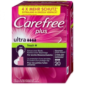 CAREFREE Plus Ultra Proteggi-slip per Incontinenza Urinaria Lieve - 20pz