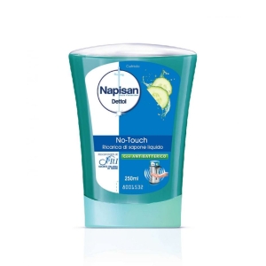 NAPISAN Dettol No Touch Sapone Liquido Antibatterico con Cetriolo Ricarica - 250ml
