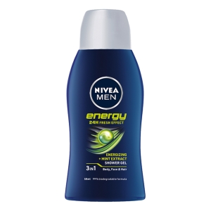 NIVEA Men Energy Doccia Gel Viso Corpo Capelli - 50ml