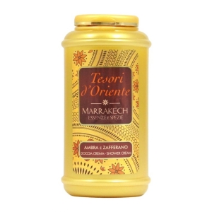 TESORI D'ORIENTE Doccia Crema Aromatica Marrakech Essenze e Spezie Ambra e Zafferano - 250ml