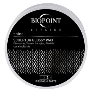 BIOPOINT Shine Sculptor Glossy Wax Cera Capelli Fissaggio Forte - 100ml