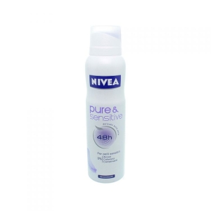 NIVEA Deodorante Pure & Sensitive 48h per Pelli Sensibili Spray 150Ml
