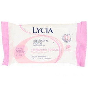 LYCIA Salviette Intime Protezione Lenitiva Azione Emolliente per un Delicato Sollievo - 12pz