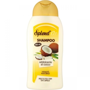 SPLEND'OR Shampoo Addolcente al Cocco per Tutti i Tipi di Capelli - 300ml