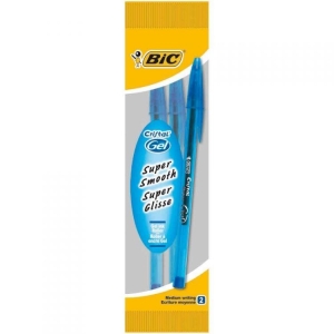 BIC Cristal Clic Gel Blu - 2 pezzi