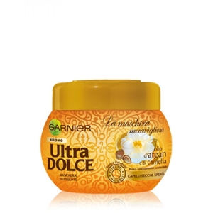 GARNIER Ultra Dolce Meraviglioso con Olio di Argan e Camelia Maschera Capelli Secchi e Spenti - 300ml