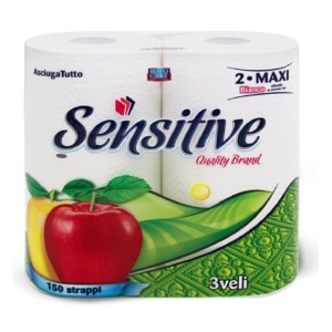 SENSITIVE Asciugatutto Maxi 3 Veli - 2 pz