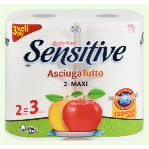 SENSITIVE Asciugatutto Maxi 3 Veli - 2 pz