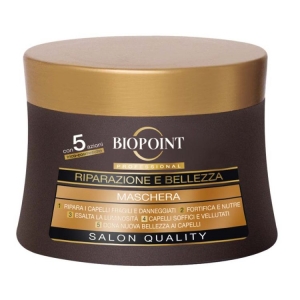 BIOPOINT Professional Riparazione e Bellezza Maschera per Capelli Danneggiati e Fragili - 250ml