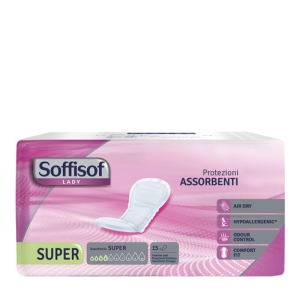 SOFFISOF LADY Super Assorbenti Salva-slip per Perdite di Urina - 15pz 