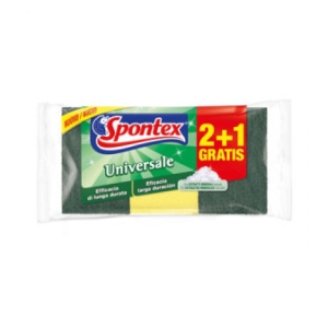 SPONTEX Spugna Abrasiva Universale - 2+1pz