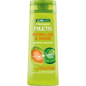 GARNIER Fructis Hydra-Liss Shampoo Fortificante Capelli Difficili da Lisciare 72h - 250ml
