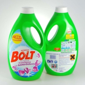 BOLT Detersivo Liquido Per Lavatrice 2 In 1 Con Ammorbidente 25 lavaggi - 1850ml